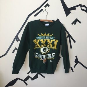 Green Bay packer super bowl sweater 1997